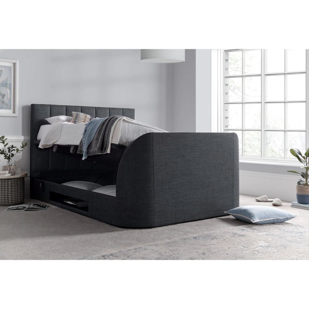 Marlow 5ft TV Upholstered Ottoman Bed Frame