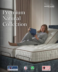 Adjust-a-bed 5ft (2 x 2ft6 Linked) King Size Grandeur Natural 5000 Adjustable Bed