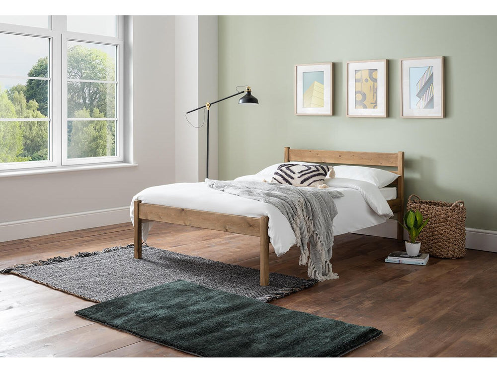 Lympstone 4ft Small Double Bed Frame with Essential Mattress