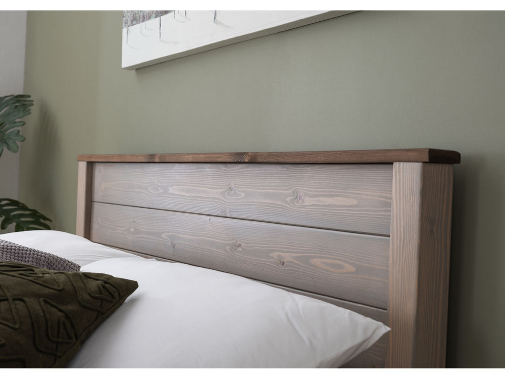 Paignton 5ft King Size Wooden Bed Frame - Low Foot End