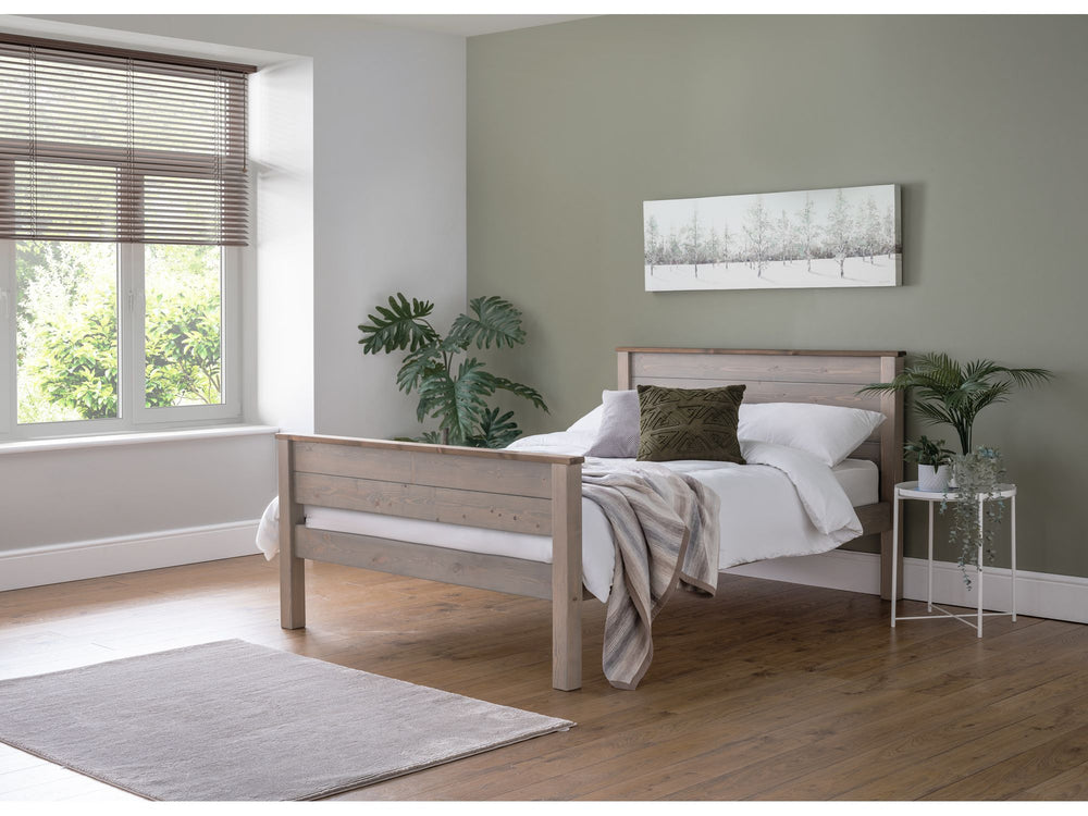 Paignton 6ft Super King Size Wooden Bed Frame - High Foot End