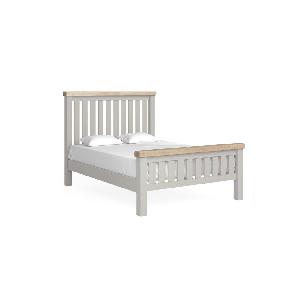 Sandhurst 4ft6 Slatted Bed Frame Stone Grey