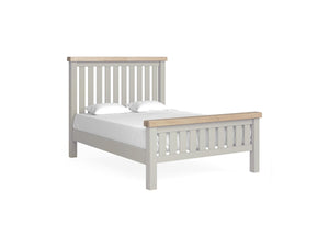 Sandhurst 4ft6 Slatted Bed Frame Stone Grey