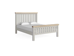 Sandhurst 5ft Slatted Bed Frame Stone Grey