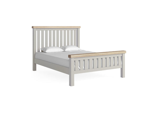 Sandhurst 5ft Slatted Bed Frame Stone Grey