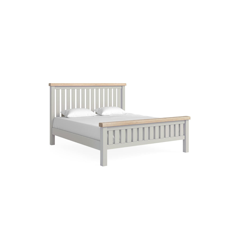 Sandhurst 6ft Slatted Bed Frame Stone Grey