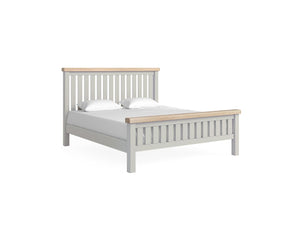 Sandhurst 6ft Slatted Bed Frame Stone Grey