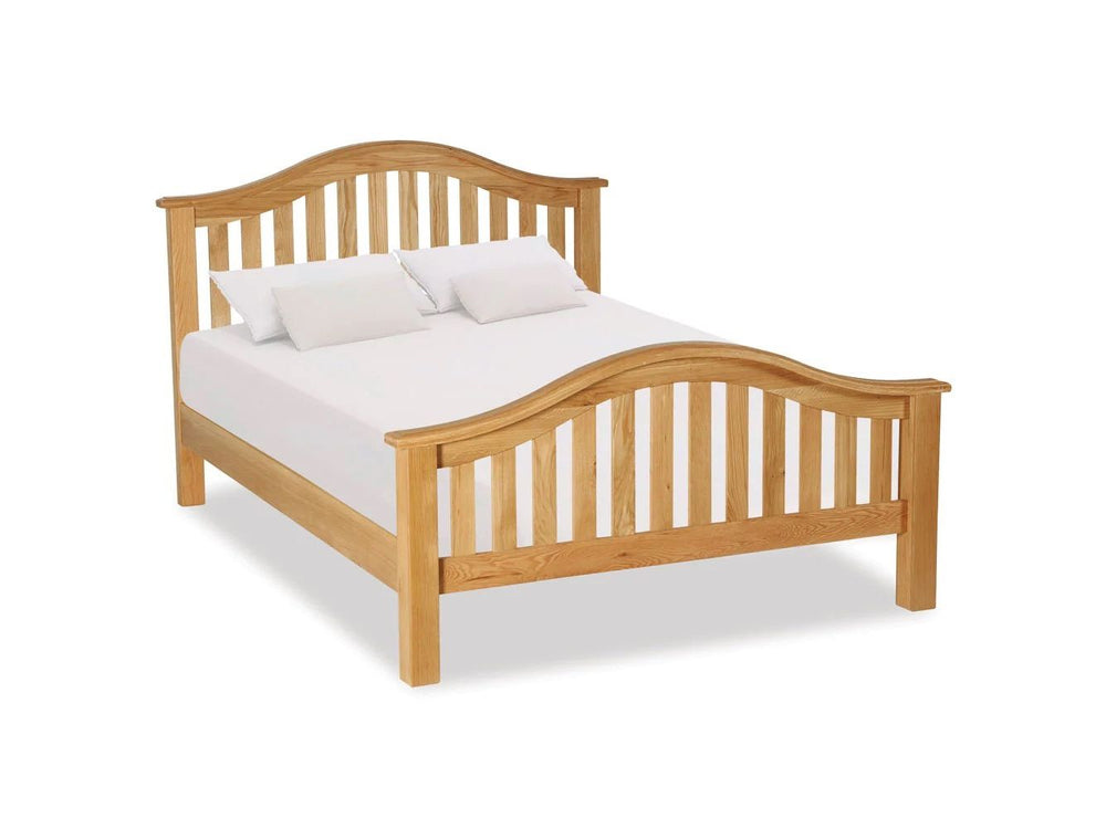 Salford Oak 4ft6 Classic Slatted Bed Frame