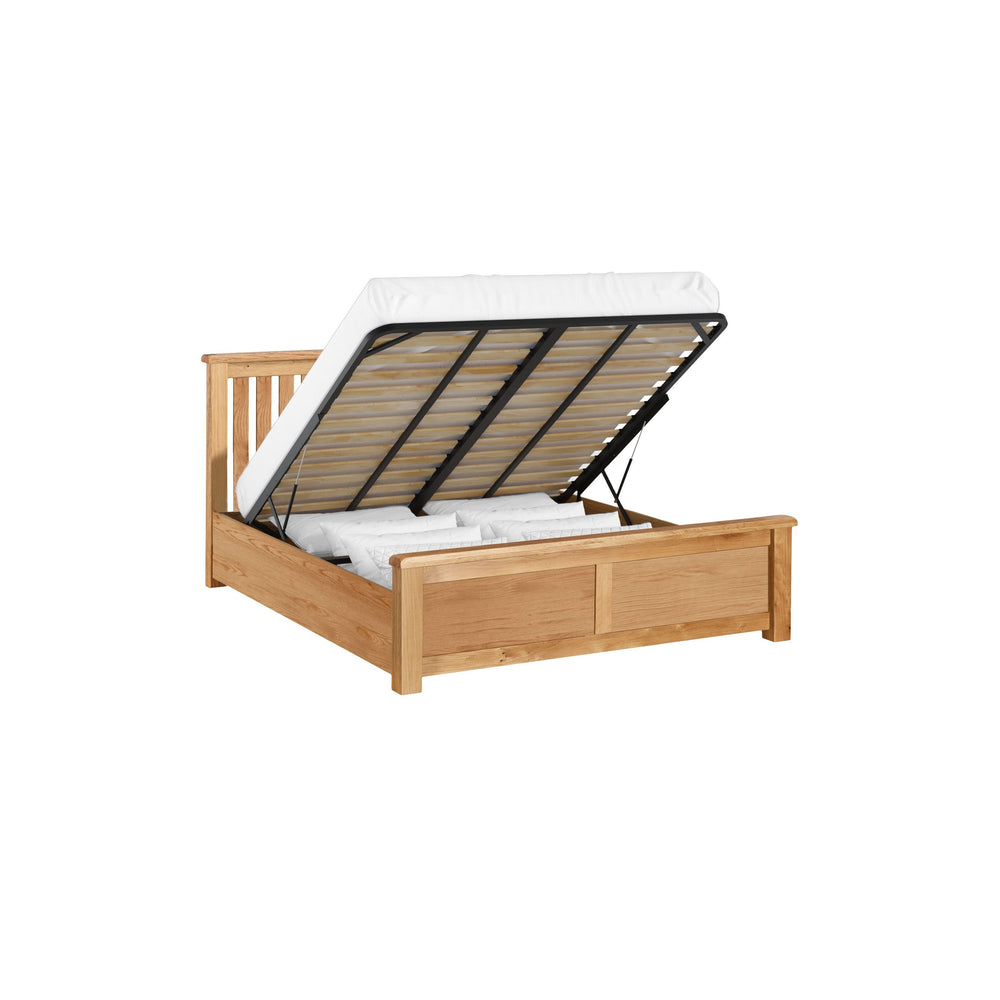 Salford Oak 5ft Gas Lift Storage Bed