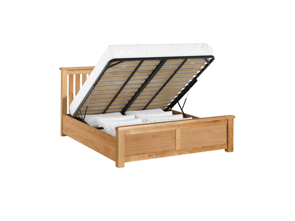 Salford Oak 5ft Gas Lift Storage Bed