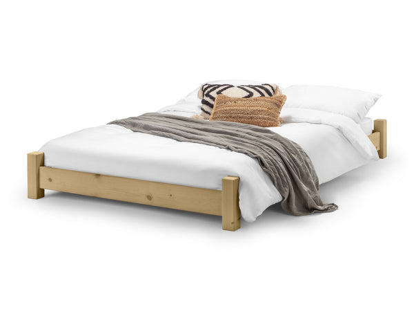 Taunton 5ft Wooden King Size Bed Frame with Essential Mattress - Combo Deal