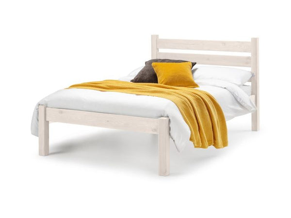 Woodbury Plus 3ft Wooden Single Low Foot End Bed Frame with Essential Mattress - Combo Deal