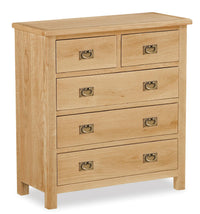 Salford Lite Oak Chest 2 over 3