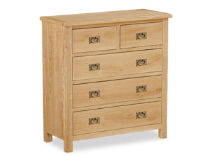 Salford Lite Oak Chest 2 over 3