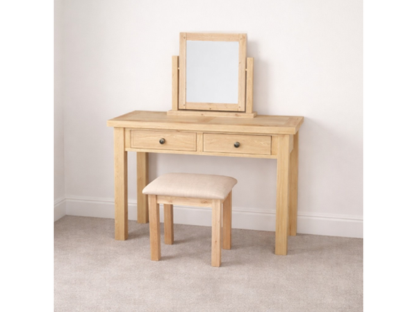 Francis Solid Oak Dressing Table Stool