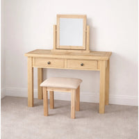 Francis Solid Oak Dressing Table Stool