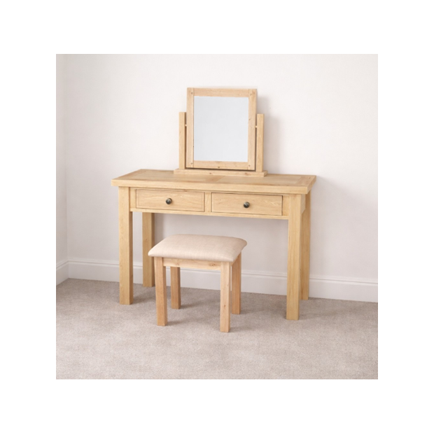 Francis Solid Oak Dressing Table Mirror