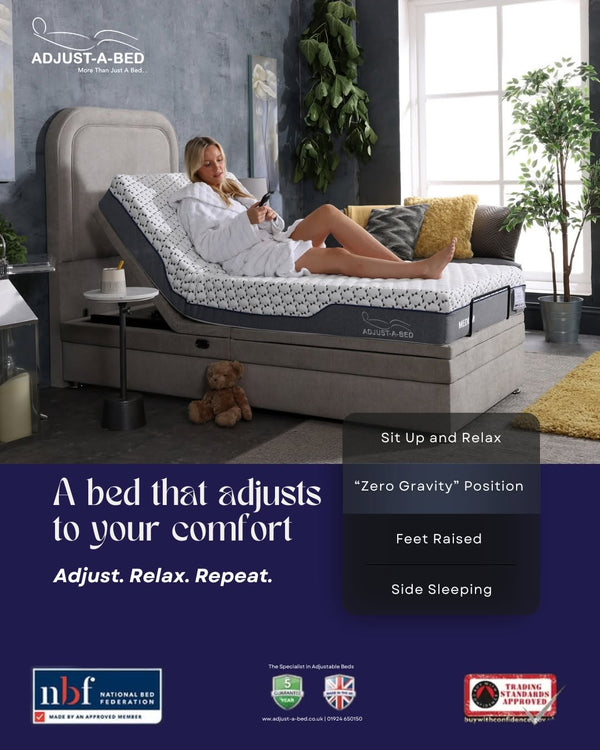Adjust-a-bed 3ft Single Beau Adjustable Bed