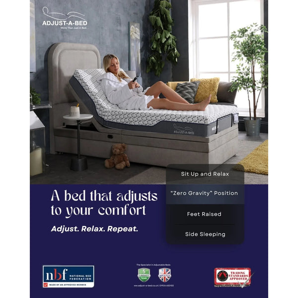 Adjust-a-bed 3ft Single Mayfair Luxury Pillow Top Mattress for an Adjustable Bed