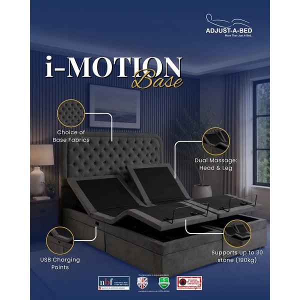 Adjust-a-bed 5ft (2 x 2ft6 Linked) King Size Tri-Comfort Adjustable Bed