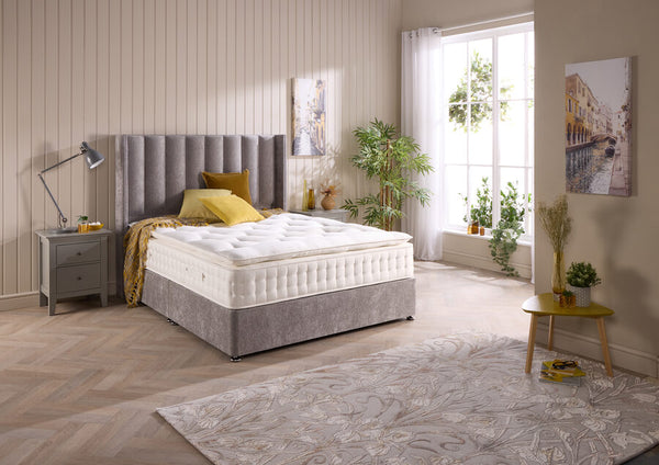 Kensington 3000 4ft6 Pocket Sprung Pillow Top Divan Set