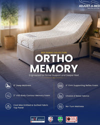Adjust-a-bed 3ft Single Ortho Memory Adjustable Bed
