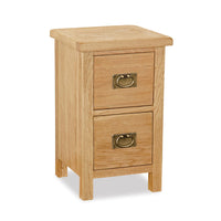 Salford Lite Oak Narrow Bedside