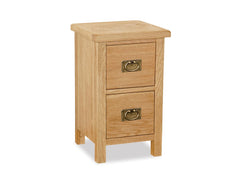 Salford Lite Oak Narrow Bedside