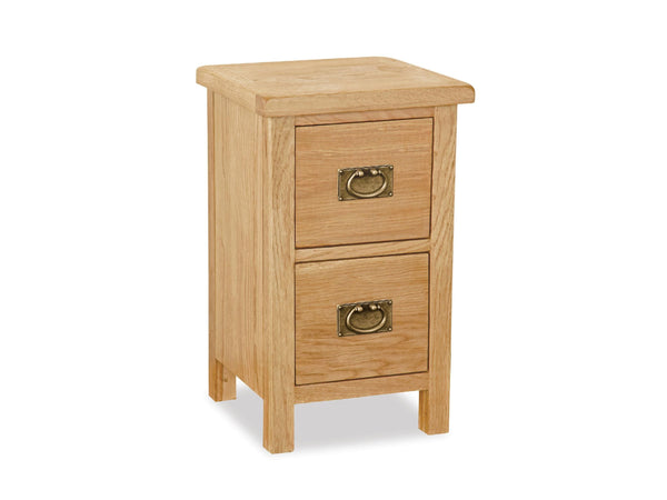 Salford Lite Oak Narrow Bedside