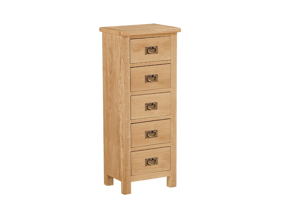 Salford Lite Oak Narrow Tallboy