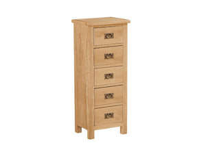 Salford Lite Oak Narrow Tallboy