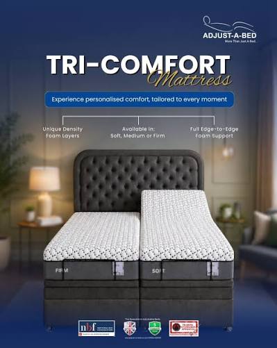 Adjust-a-bed 2ft6 Small Single Tri-Comfort Adjustable Bed