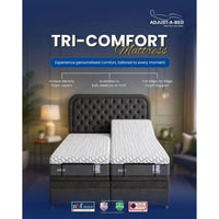 Adjust-a-bed 5ft (2 x 2ft6 Linked) King Size Tri-Comfort Adjustable Bed