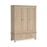 Meadow Brook Oak Triple Wardrobe