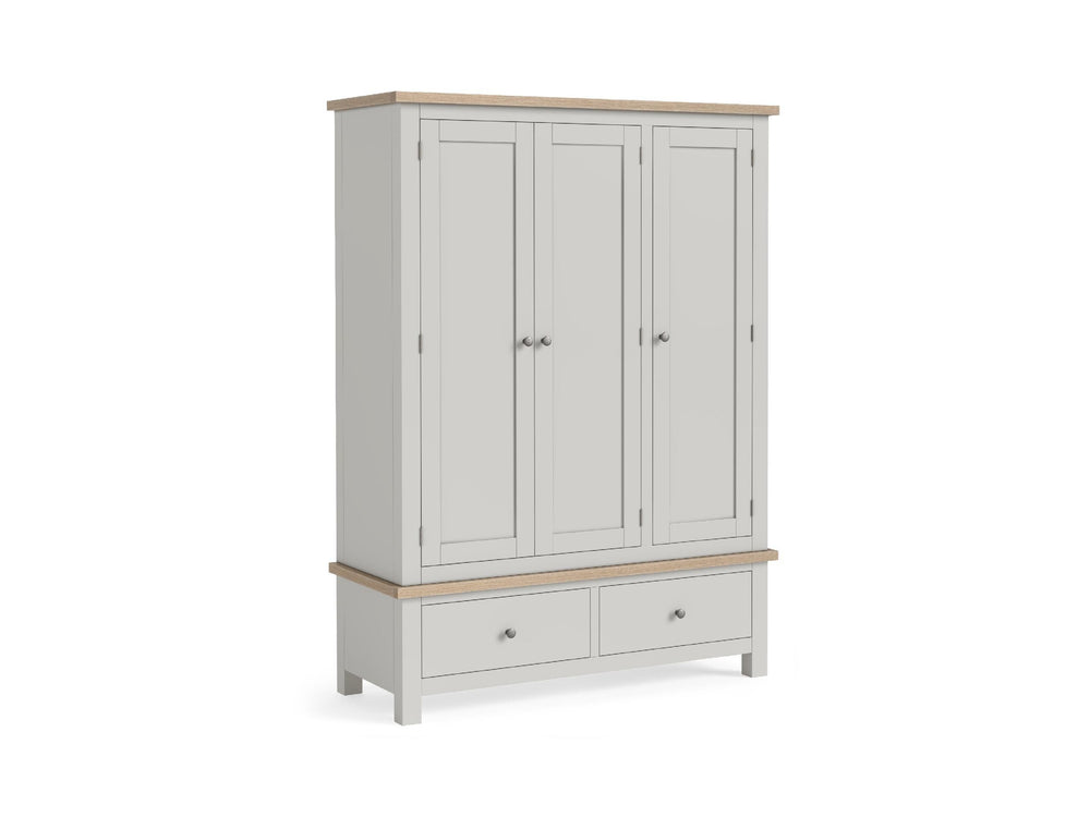 Meadow Brook Oak Triple Wardrobe