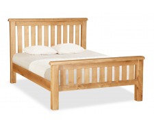Salford Oak 4ft6 Slatted Bed Frame 