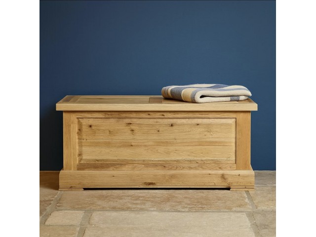 Francis Solid Oak Blanket Box