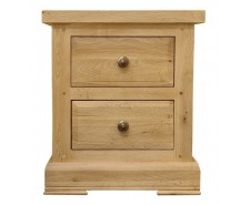 Francis Solid Oak 2 Drawer Bedside