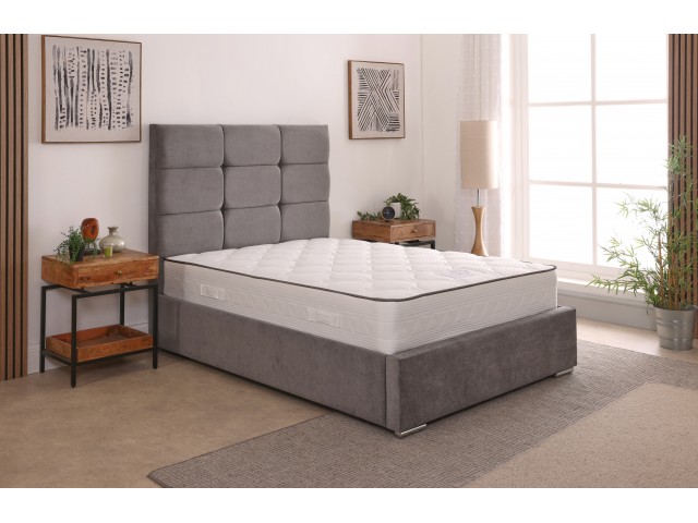 Freya 54inch 6ft Super King Size Upholstered Bed Frame with Ottoman Option