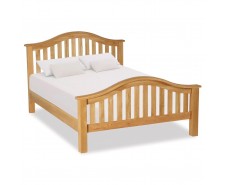Salford Oak 4ft6 Classic Slatted Bed Frame 