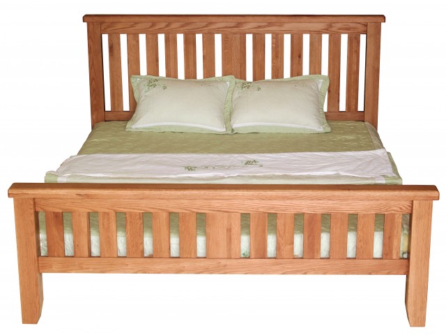 Hastings Solid Rustic Oak 5ft Bed Frame 