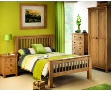 Arizona 4ft6 Solid Oak Bed Frame