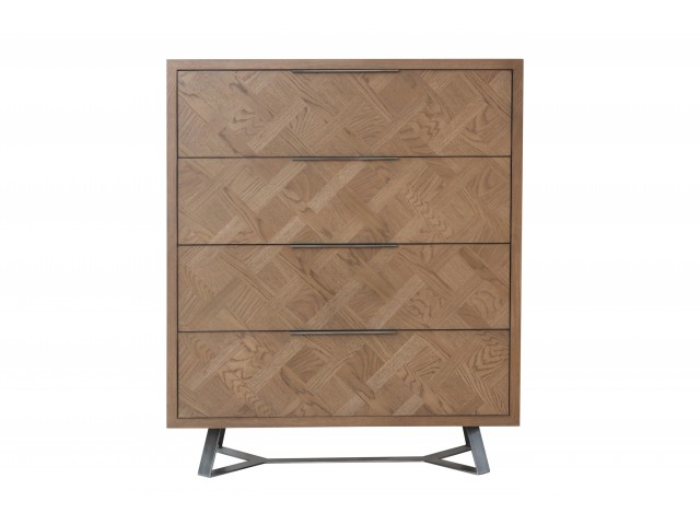 Indigo 4 Drawer Oak Chest