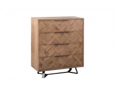 Indigo 4 Drawer Oak Chest