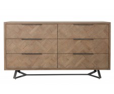 Indigo 6 Drawer Oak Chest