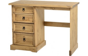 Mexican Deluxe Reclaimed Pine 4 Drawer Dressing table