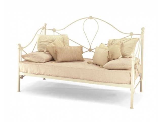 Lycan ivory gloss day bed with guest bed