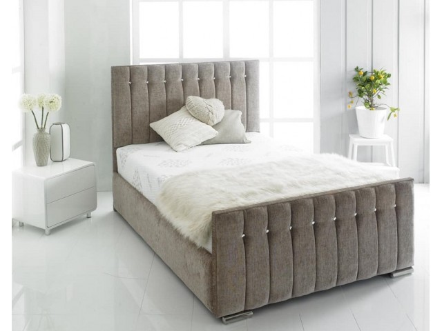 Charlotte Upholstered 4'6" Double' Bed Frame