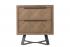 Indigo 2 Drawer Oak Bedside Chest