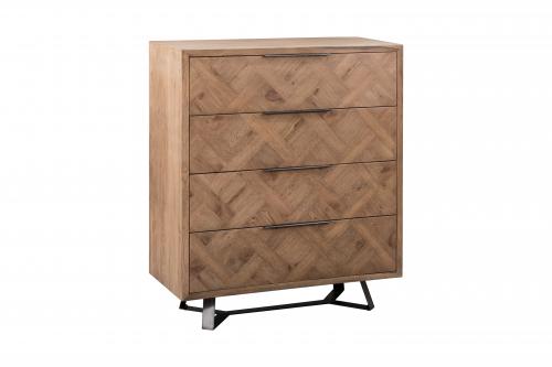 Indigo 4 Drawer Oak Chest